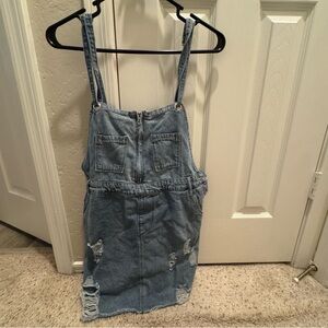 Fashion Nova Light Blue Denim Dress